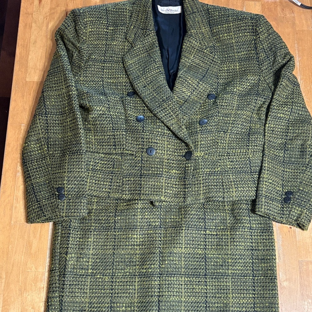 Vintage Le Chateau Double Breasted Blazer and Skirt - Picture 1 of 15